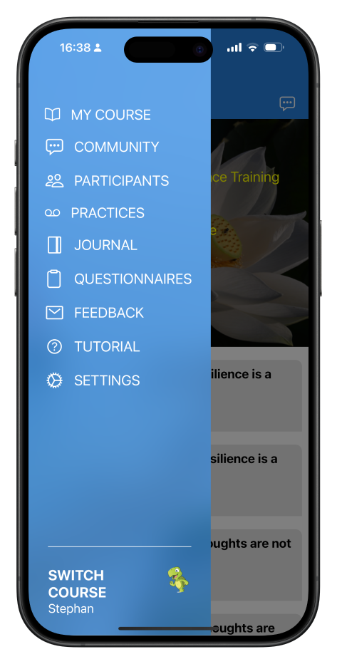 Mindful Brian App Interface